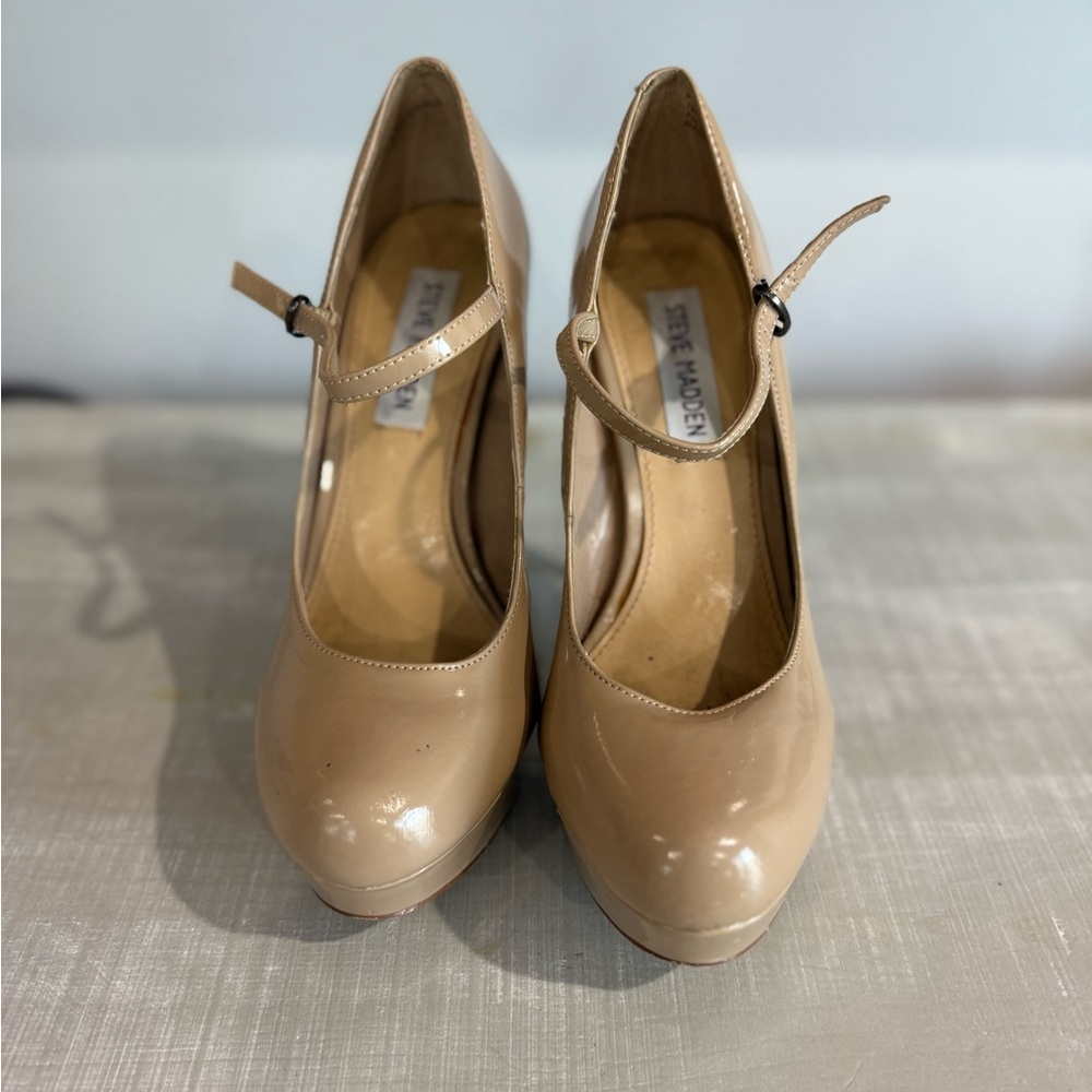 Steve Madden Blush Mary Jane Platform Heels 7M